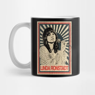 Vintage Poster Linda Ronstadt 1977s Mug